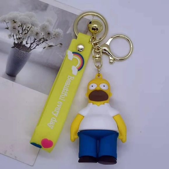 Homer Simpson PVC Keychain - Picture 2 of 4